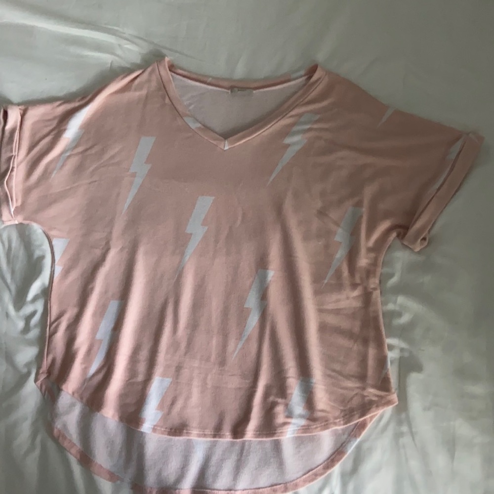 PINK LIGHTNING BOLT TOP
